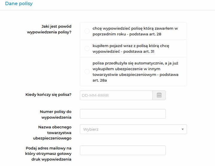 Rezygnacja z ubezpieczenia OC